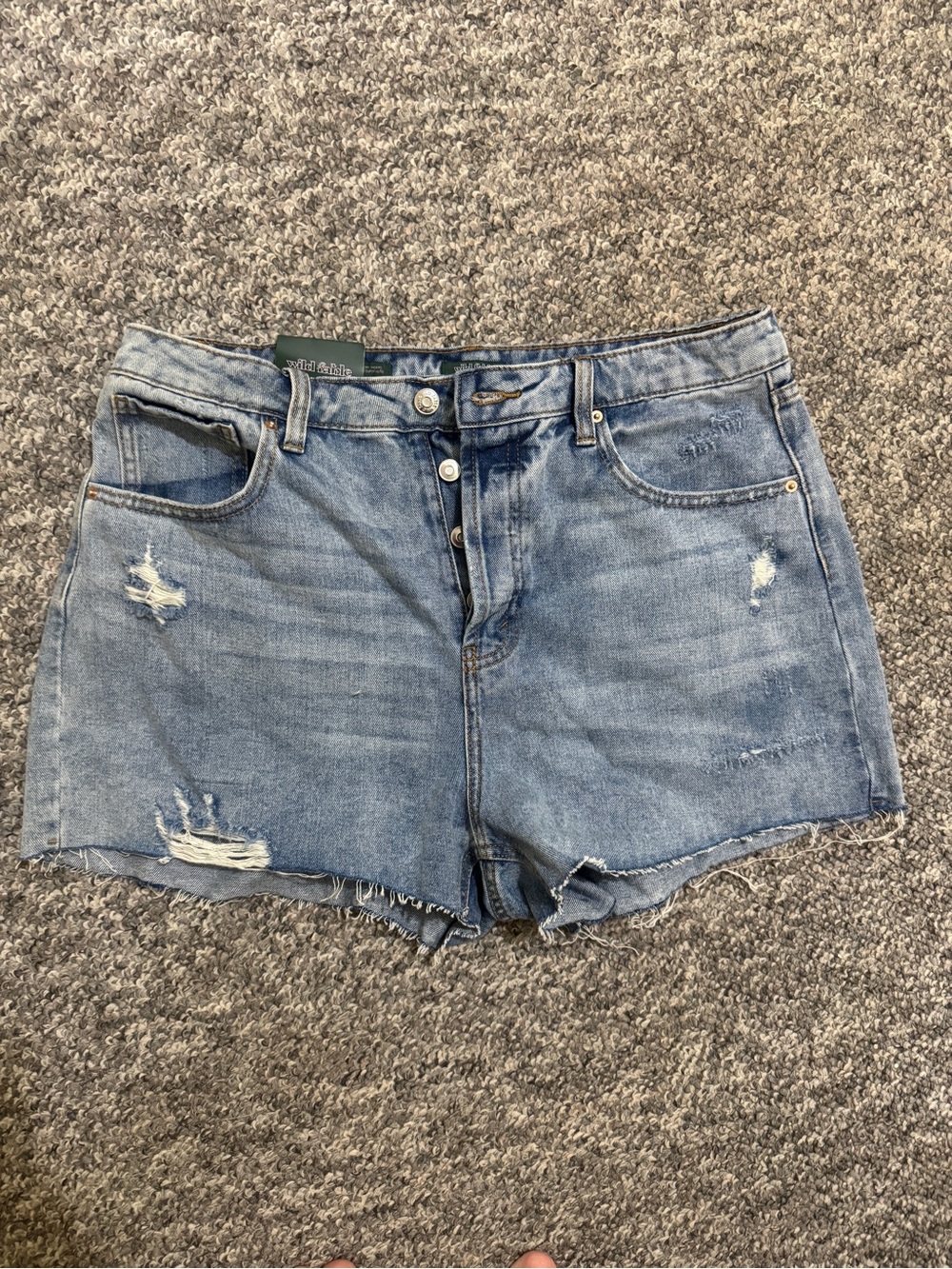 Wild fable button fly Light Blue Denim Shorts